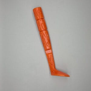 Flame Orange Paddle Tail 1 KMhandmadelures