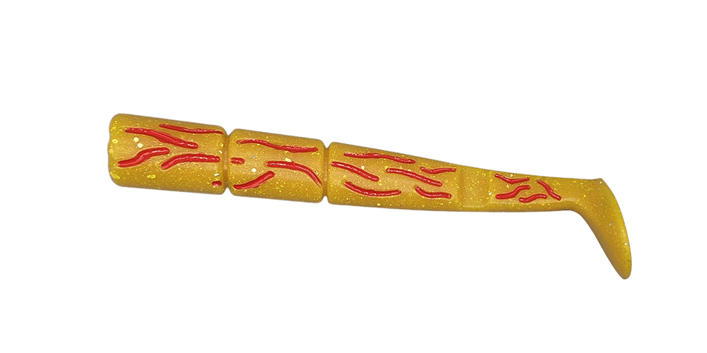 kmhandmade lures - Yellow paddle tale lure