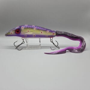 kmhandmade lures - Violet Speck Platypus lure